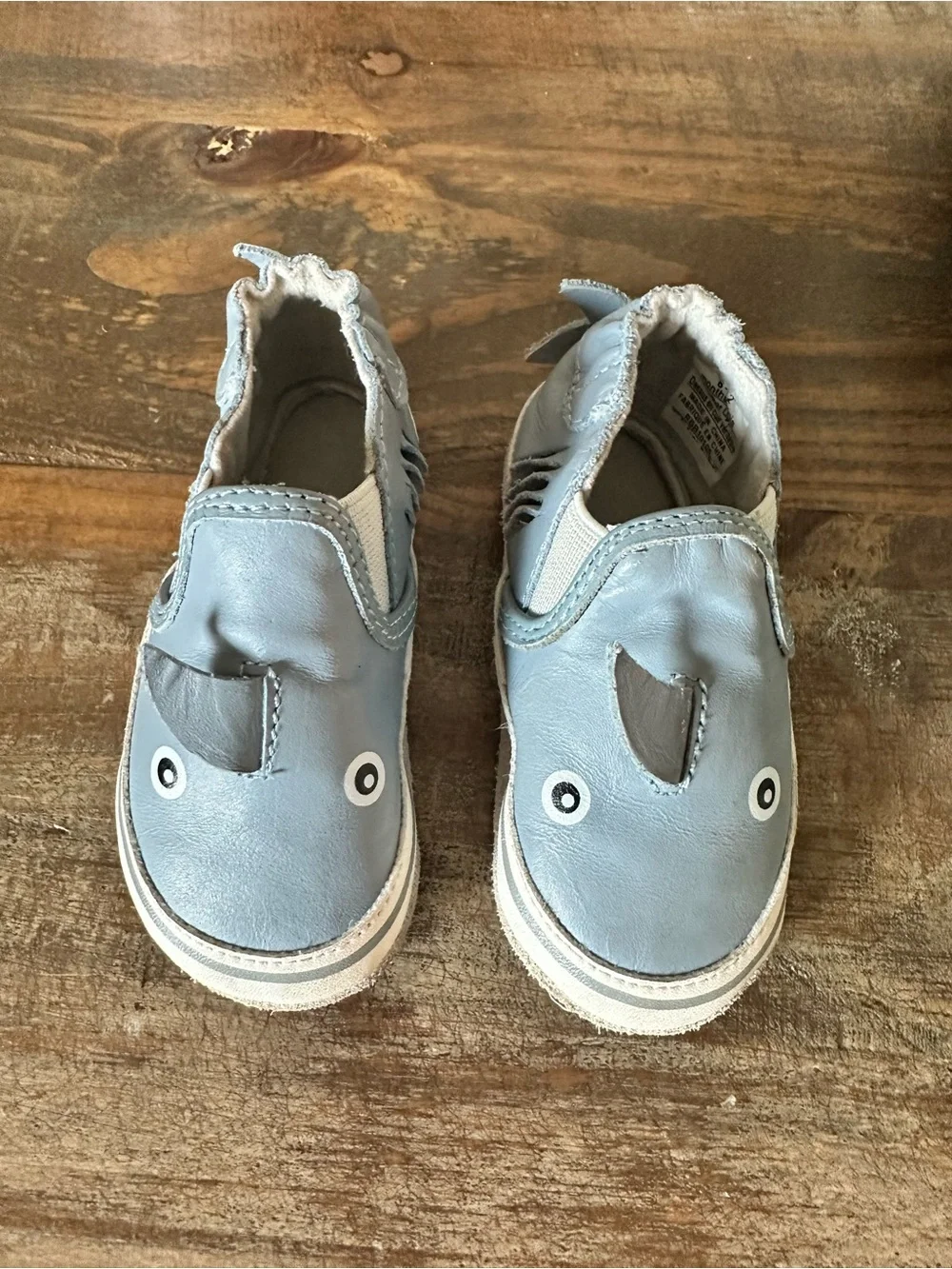 Robeez Light Blue Shark Slip-On Baby Shoes
